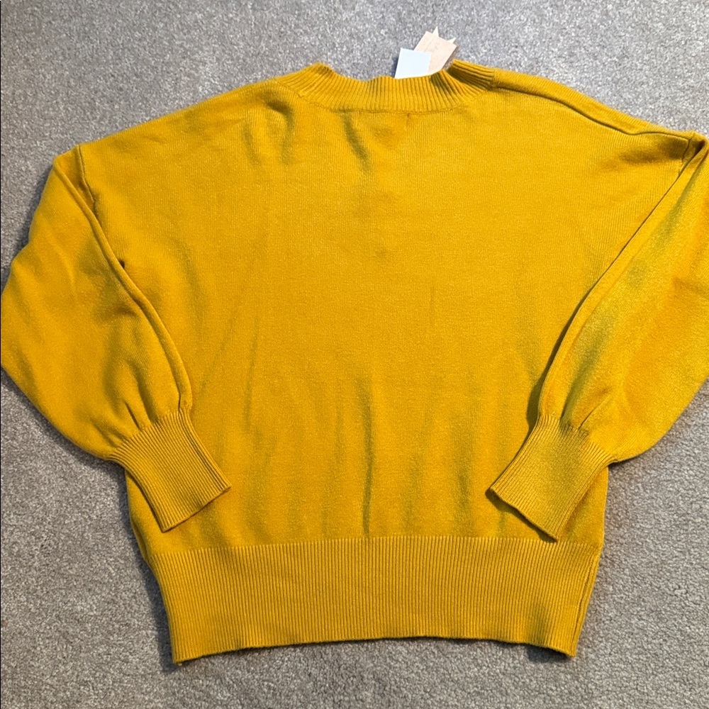 Philosophy Mustard V-Neck Sweater - Picture 4 of 4